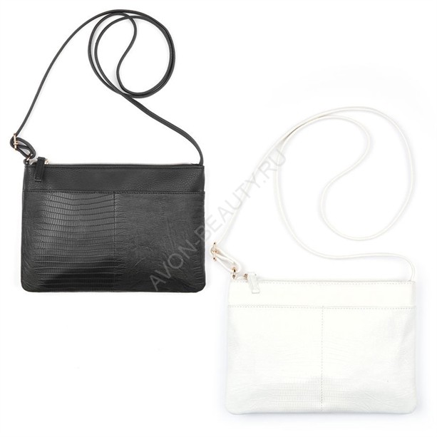 Женская сумка &quot;Мейса&quot; черная 16003 Женская сумка "Мейса" изготовлена из искусственной кожи черного или бежевого цвета с ультрамодной выделкой под рептилию - небольшой, но вместительный аксессуар.