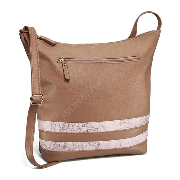 Женская сумка &quot;Бэлла&quot; Женская сумка коричневого цвета. Внутри имеется карман на молнии, без молнии и отделение для мобильного телефона.