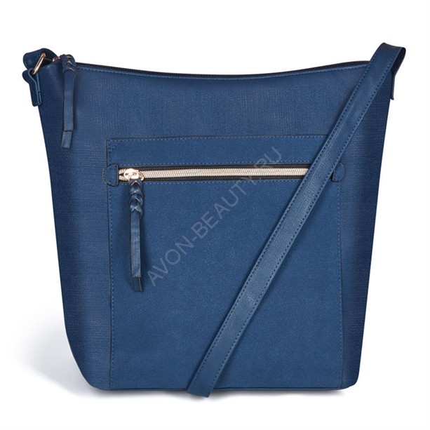 Женская сумка &quot;Марианна&quot; 93925 Женская сумка насыщенного синего цвета. Внутри карман на молнии и отделение для мобильного телефона. Сумка закрывается на молнию. Оснащена регулируемым плечевым ремнём.