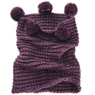 Женский шарф фиолетовый