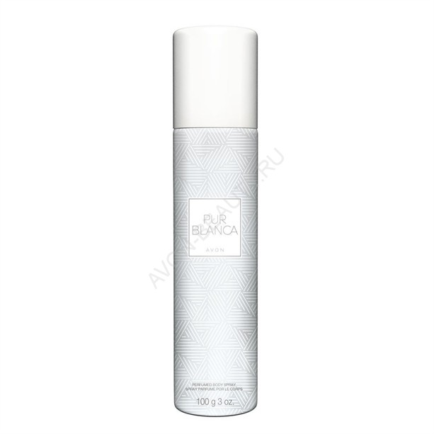 Парфюмированный дезодорант-спрей для тела Pur Blanca, 75 мл Восточно-цветочный аромат (фрезия, пион, гелиотроп).Произведено в России/Польше.