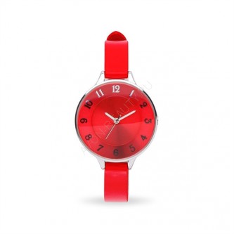 Женские наручные кварцевые часы "Сури" красные
