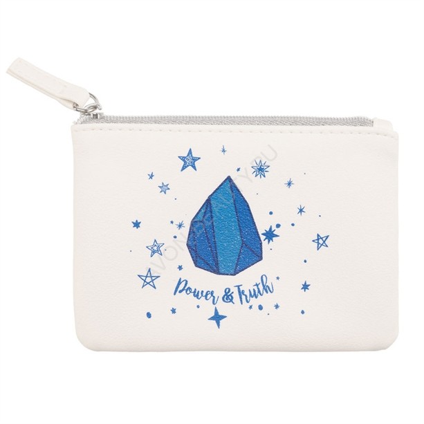 Женский кошелек с синим принтом 27412 Подарочный кошелек для мелочи с рисунком серебристого цвета, зеленого, красного или синего цвета.Материал: искусственная кожа, полиэстер. Размер: 8 см (высота) х 12 см (ширина).