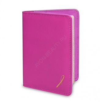 Обложка для паспорта "Розовая ленточка", Розовая