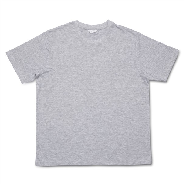 Мужская футболка (2 шт.) размер 44 Комплект из 2 мужских футболок (темно-синего и серого цветов) стандартного кроя выполнены из качественного, приятного на ощупь хлопчатобумажного трикотажа.