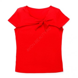 Женская футболка размер 40-42, красный