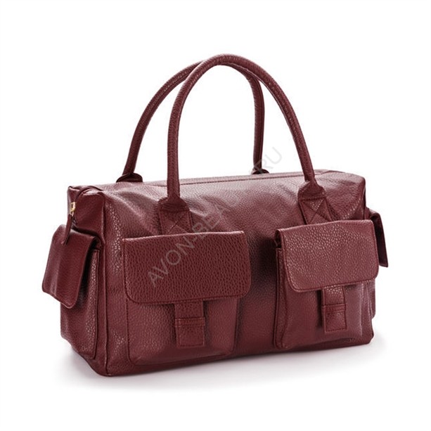 Женская сумка &quot;Джил&quot; Женская сумка “Джил” из искусственной кожи бордового цвета. Подкладка сумки выполнена из полиэстера в тон сумке. Сумка закрывается на молнию.