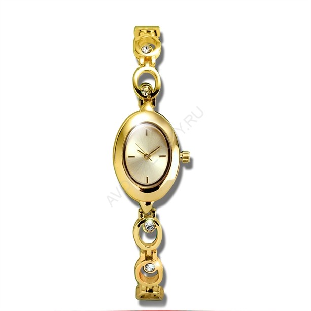 Женские наручные кварцевые часы &quot;Адель&quot; Размеры корпуса: 2х2,7 см. Длина часов в открытом виде: 19,5 см. Ширина браслета: 0,8 смПроизведено в Китае.